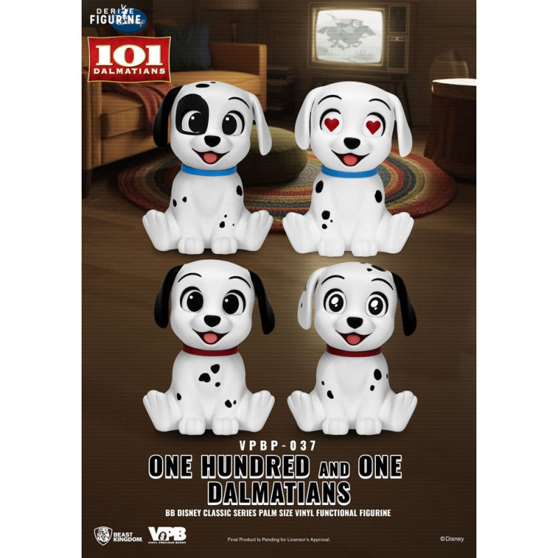 101 Dalmatiens Pack 4 Figurines Dalmatiens Palm Size Functional Figurine