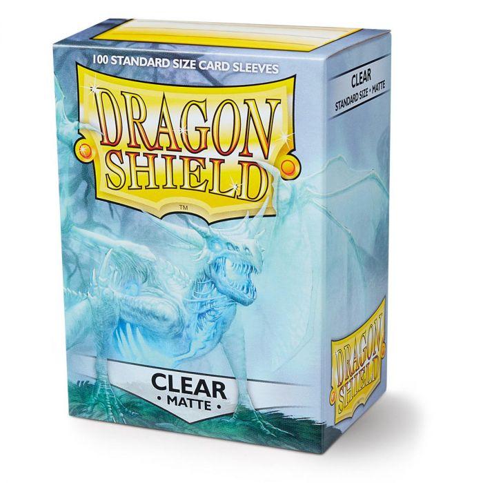 Dragon Shield - 100 protège-cartes standard Mat - Transparent