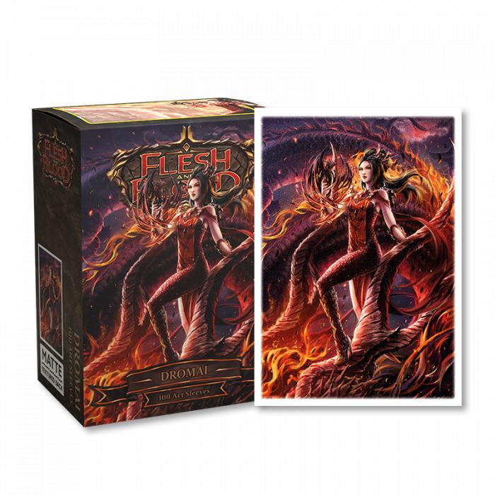 Dragon Shield - 100 protège-cartes Standard Art - Flesh and Blood "Dromai"