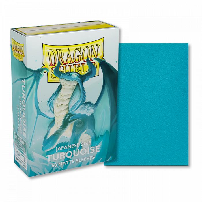 Dragon Shield - 60 protège-cartes Mini Mat - Turquoise
