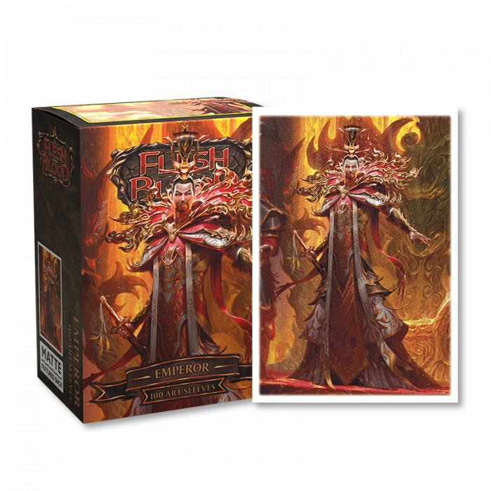 Dragon Shield - 100 protège-cartes Standard Art - Flesh and Blood "Emperor"