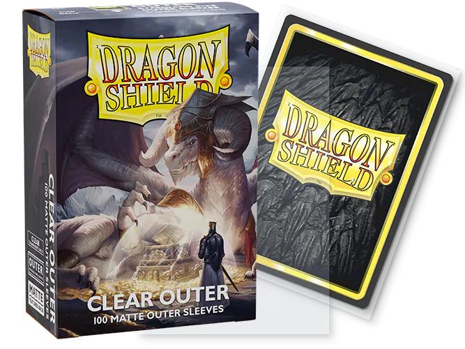 Dragon Shield - 100 protège-cartes standard Outer Mat - Transparent