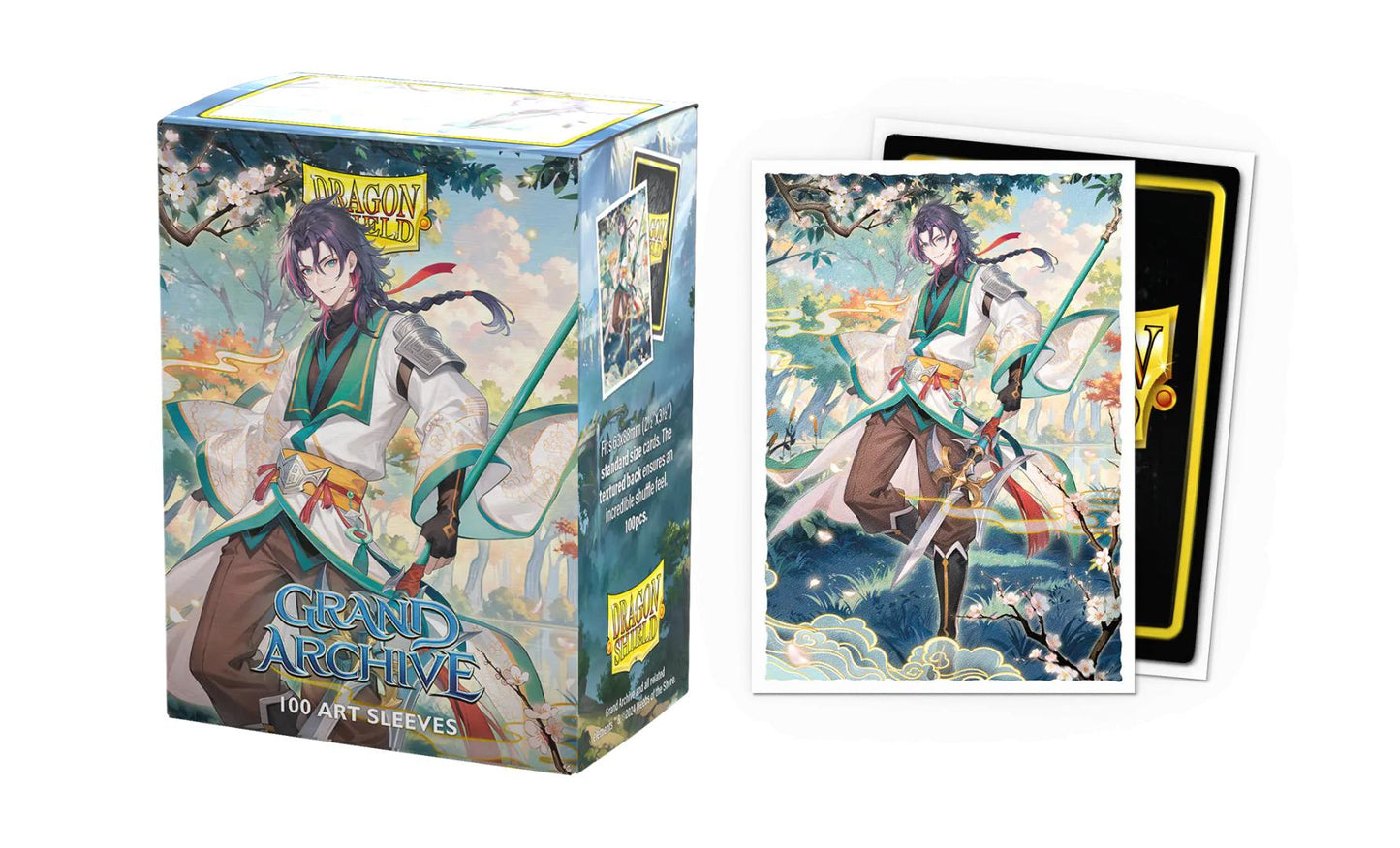 Dragon Shield - 100 protège-cartes Standard Art - Grand Archive : Jin, Fate Defiant