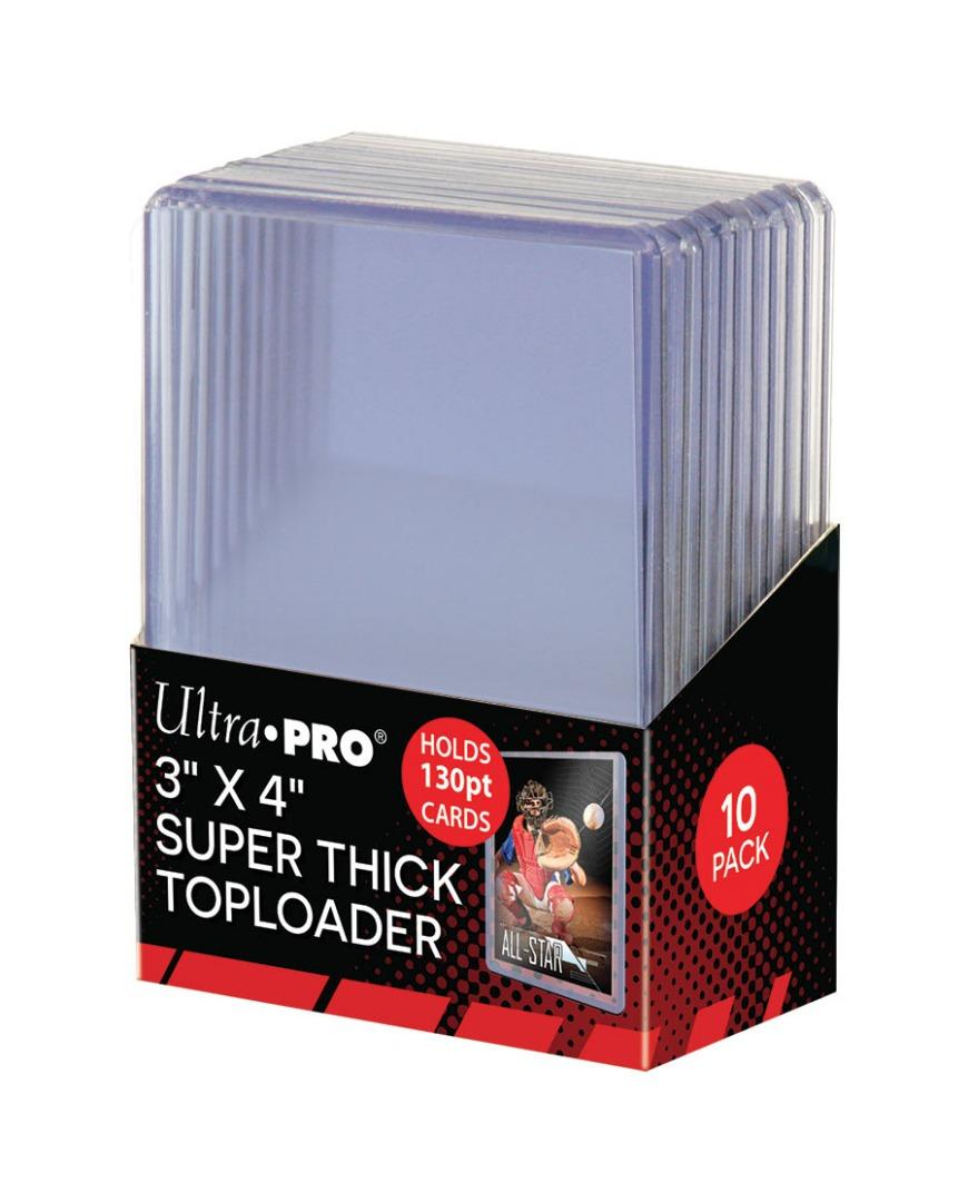 Ultra Pro - 3 X 4 Super Thick 130PT Toploader 10ct