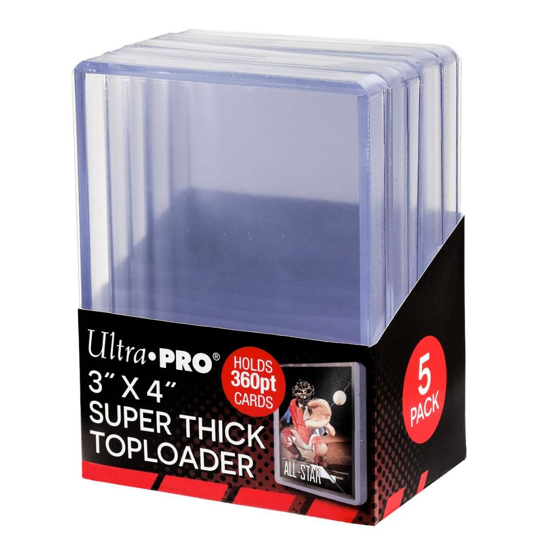 Ultra Pro - 3 x 4 Super Thick 360PT Toploader 5ct