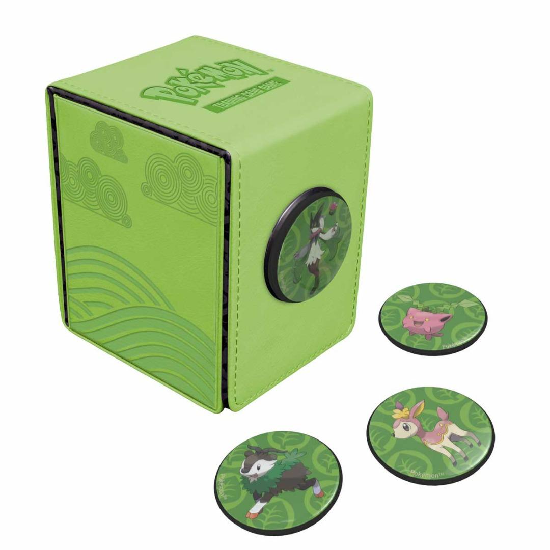 Ultra Pro - Gallery Series - Morning Meadow Alcove 4-Click Deck Box for Pokemon