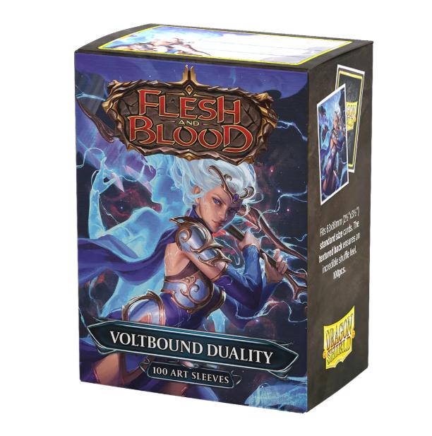 Dragon Shield - 100 protège-cartes Standard Art - Flesh and Blood : Voltbound Duality