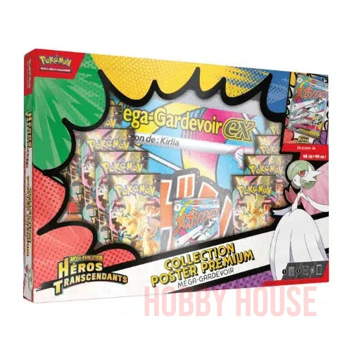 Coffrets Poster ME2.5 Héros Transcendants Mega Lucario ou Mega Gardevoir EX