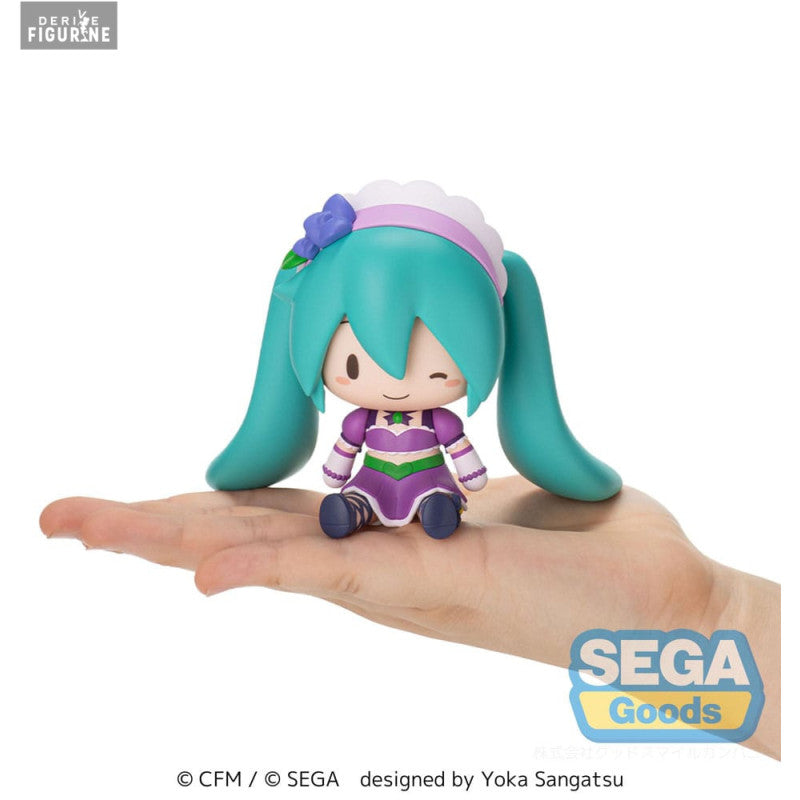 Hatsune Miku Love And Berry Dress Up And Dance Figurine Hatsune Miku Sparkly Purple Fuwa Petit Chibi