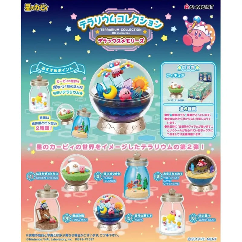 Kirby Pack 6 Figurines Swing Kirby Dx Memories Terrarium