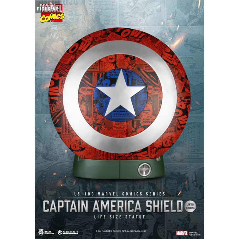 Marvel Comics Figurine Captain America Shield Life Size Statue