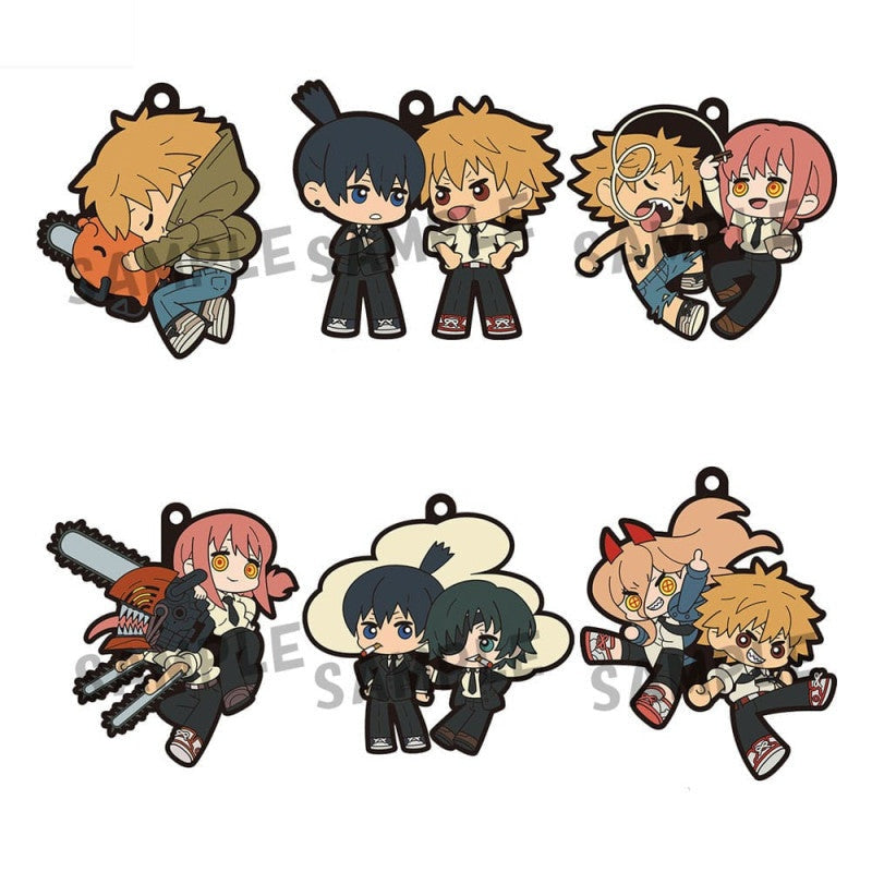 Pack 6 Charms Rubber Mascot Buddycolle