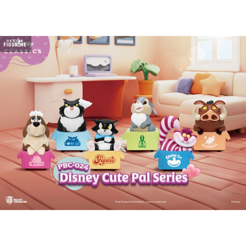 Pack 6 Figurines Cute Pal Series Pull Back Car