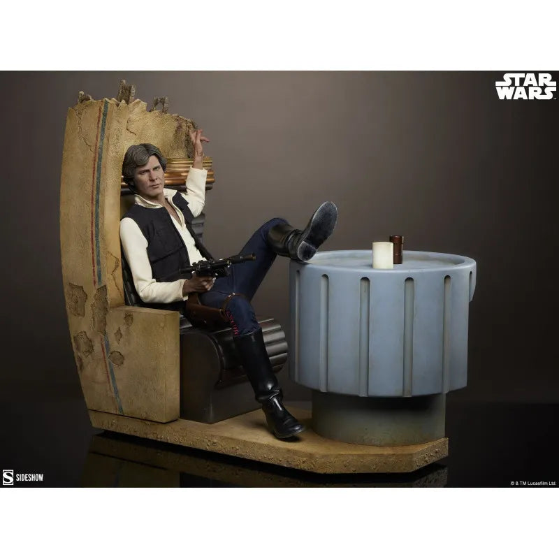 Star Wars Episode Iv Mixed Media Figurine Han Solo Sorry About the Mess Premium Format