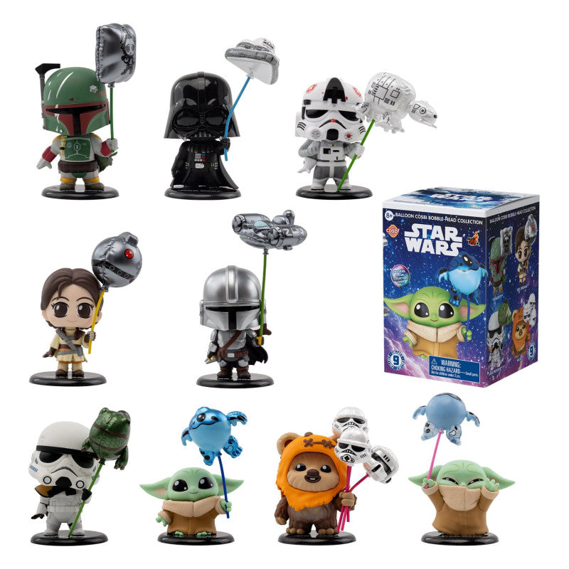 Star Wars Pack 8 Figurines Cosbi Balloon