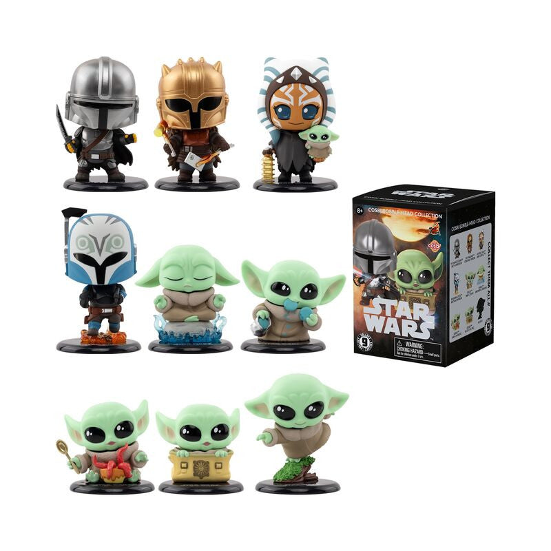 Star Wars the Mandalorian Pack 8 Figurines Cosbi