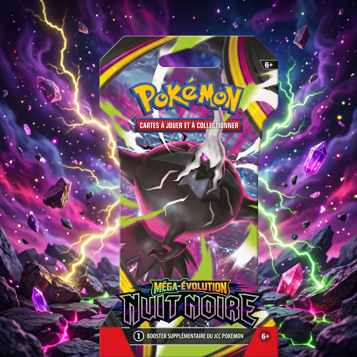 Blister Pokémon Méga-Évolution ME05 Nuit Noire (FR)