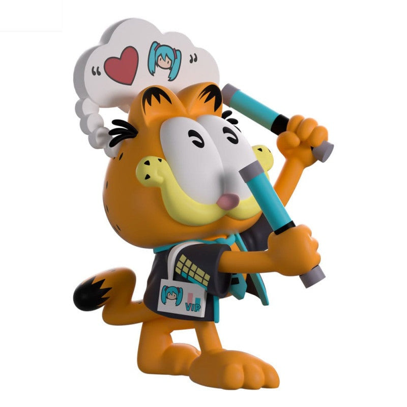 Hatsune Miku X Garfield Figurine Miku Concert Garfield