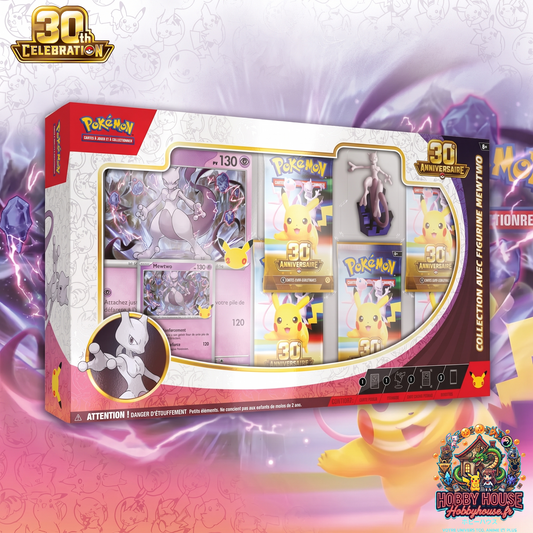 Coffret Figure 30TH Anniversaire Pokémon Mew & Mewtwo (FR)