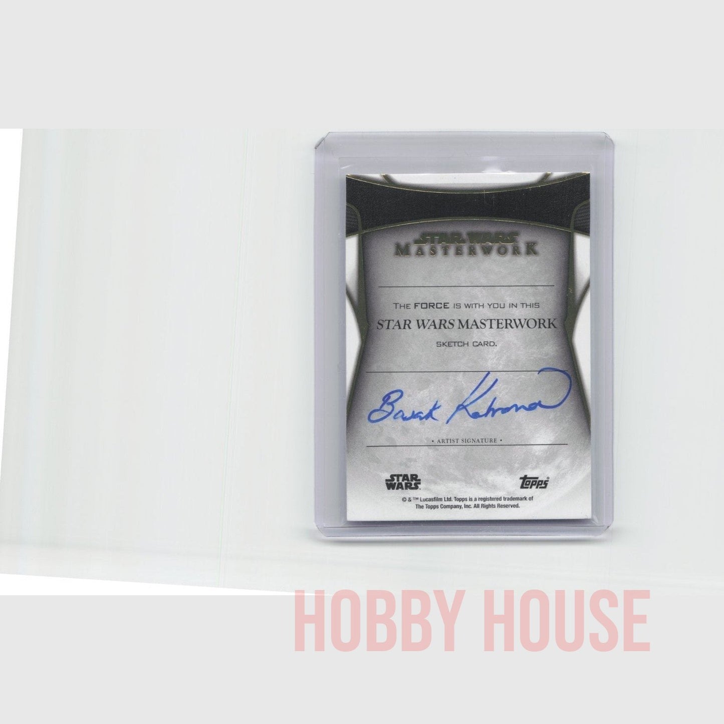 Star Wars Masterwork Sketch Card Artwork Signed Basak Karman 1/1