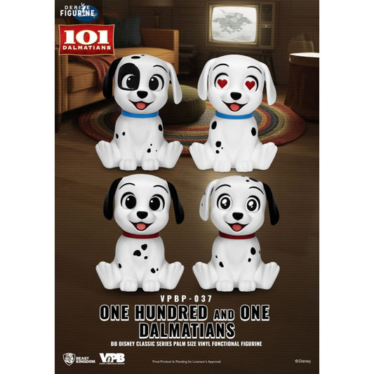 101 Dalmatiens Pack 4 Figurines Dalmatiens Palm Size Functional Figurine