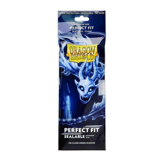 Dragon Shield - 100 protège-cartes Perfect Fit - Mini Refermable Transparent