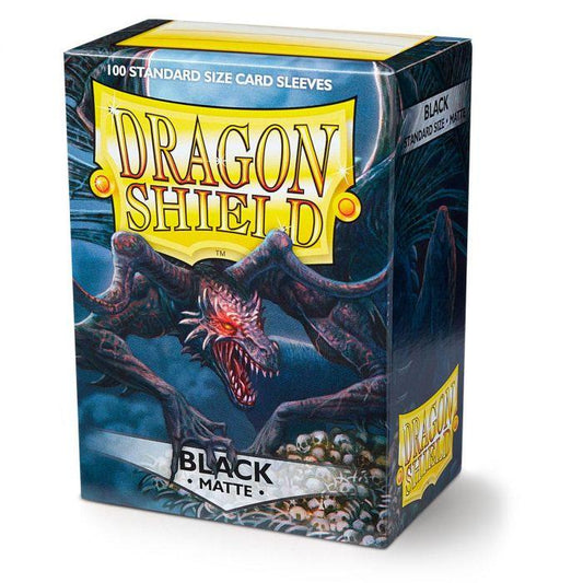 Dragon Shield - 100 protège-cartes standard Mat - Noir