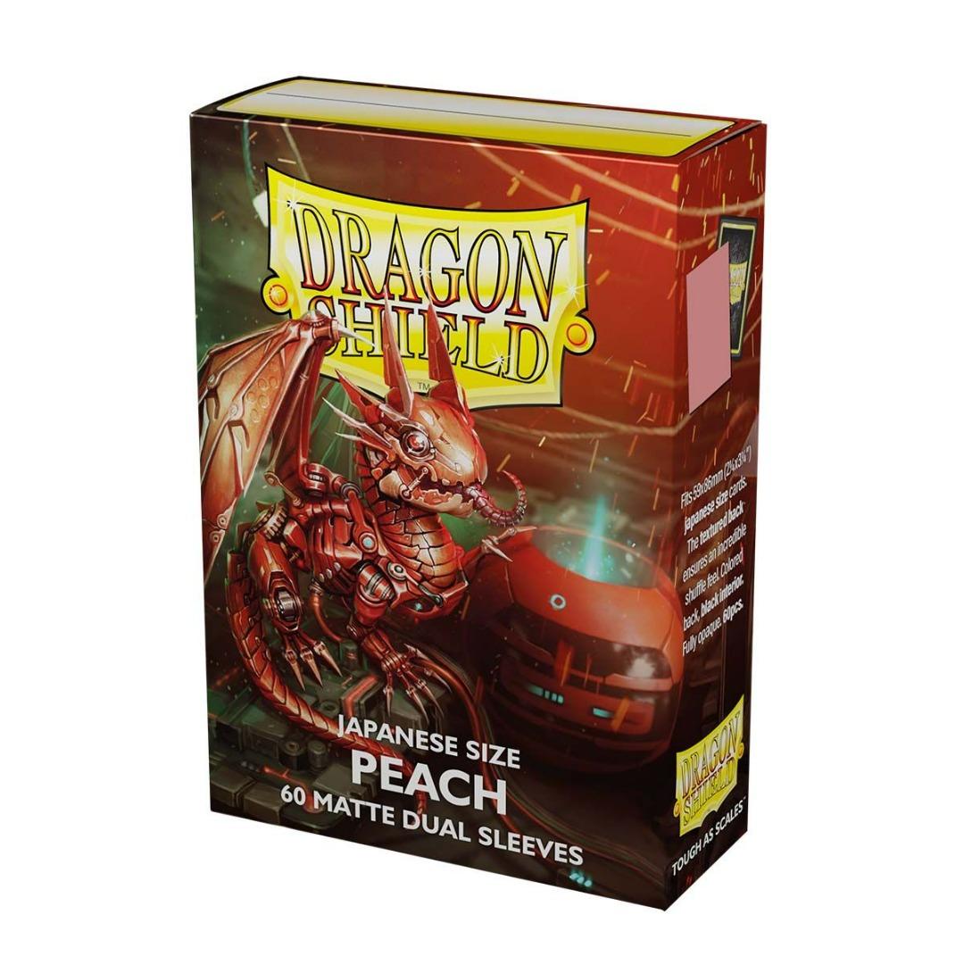 Dragon Shield - 60 protège-cartes Mini Dual Mat - Peach