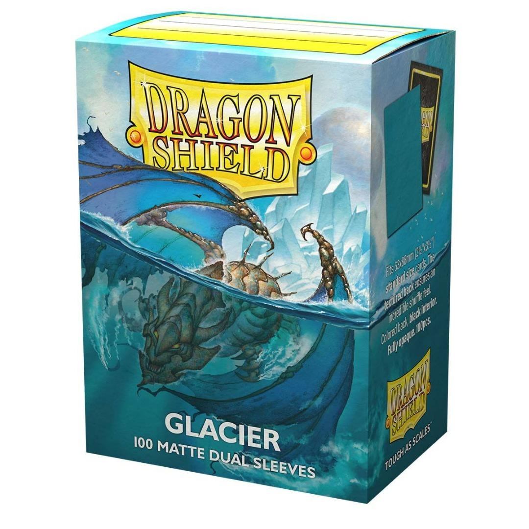 Dragon Shield - 100 protège-cartes standard Dual Mat - Glacier