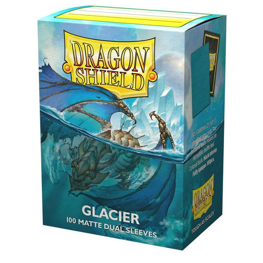 Dragon Shield - 100 protège-cartes standard Dual Mat - Glacier
