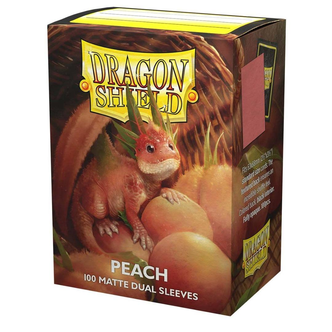Dragon Shield - 100 protège-cartes standard Dual Mat - Peach