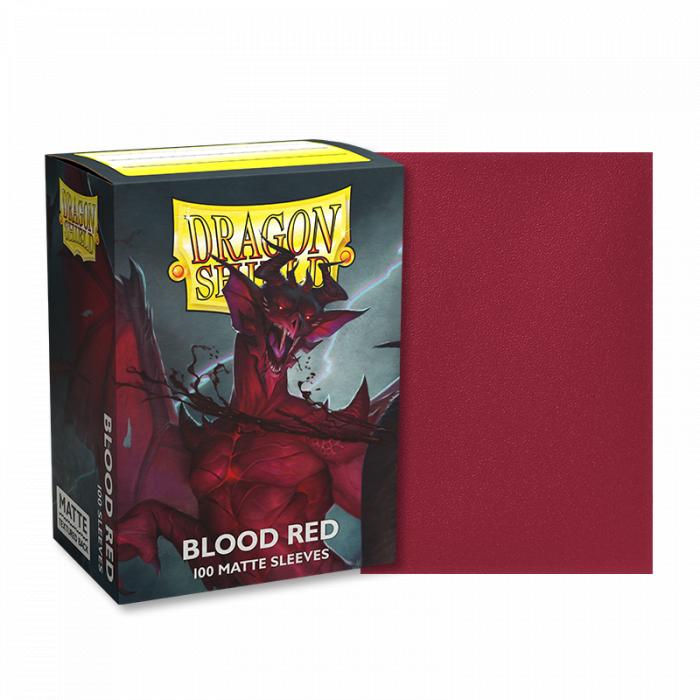 Dragon Shield - 100 protège-cartes standard Mat - Blood Red