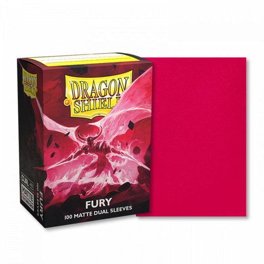 Dragon Shield - 100 protège-cartes standard Dual Mat - Fury