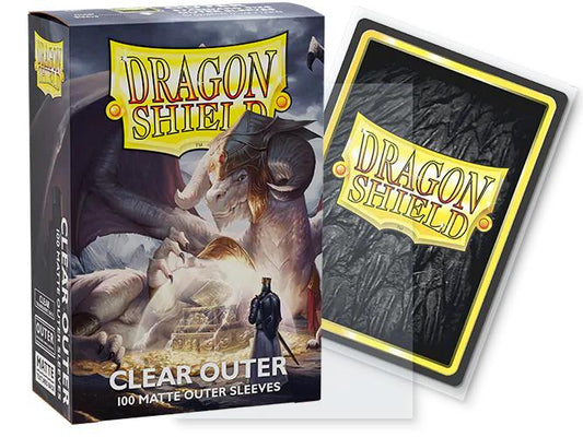 Dragon Shield - 100 protège-cartes standard Outer Mat - Transparent