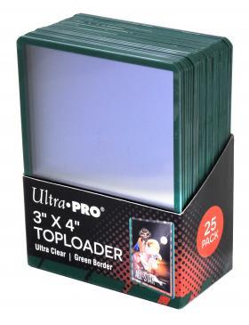 Ultra Pro - 3 X 4 Green Border Toploader 25ct