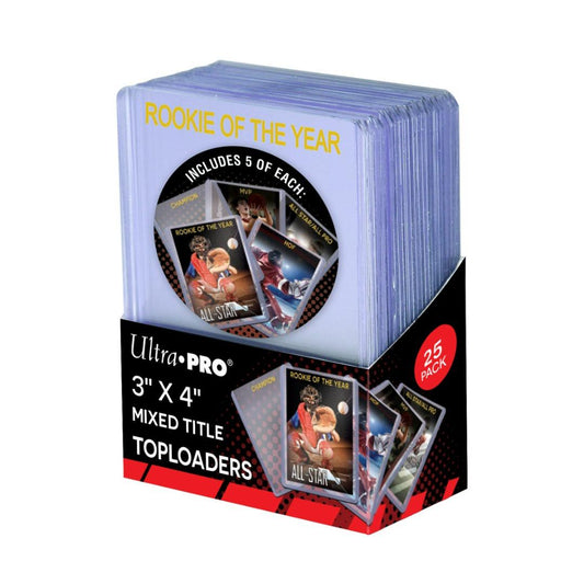 Ultra Pro - 3 X 4 Mixed Title Toploader 25ct