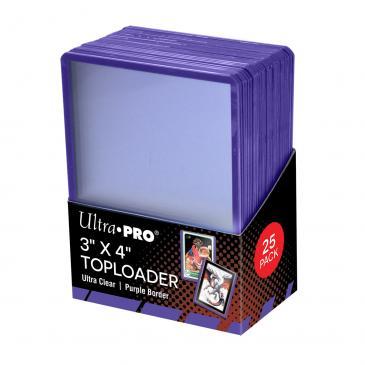 Ultra Pro - 3 X 4 Purple Border Toploader 25ct