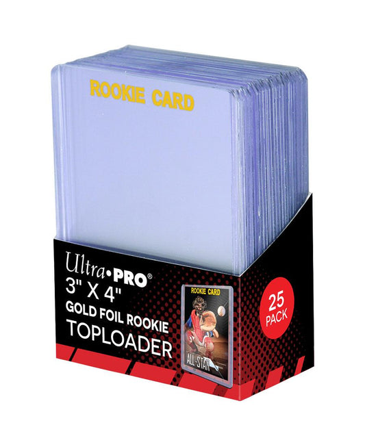 Ultra Pro - 3 X 4 Rookie Gold Toploader 25ct