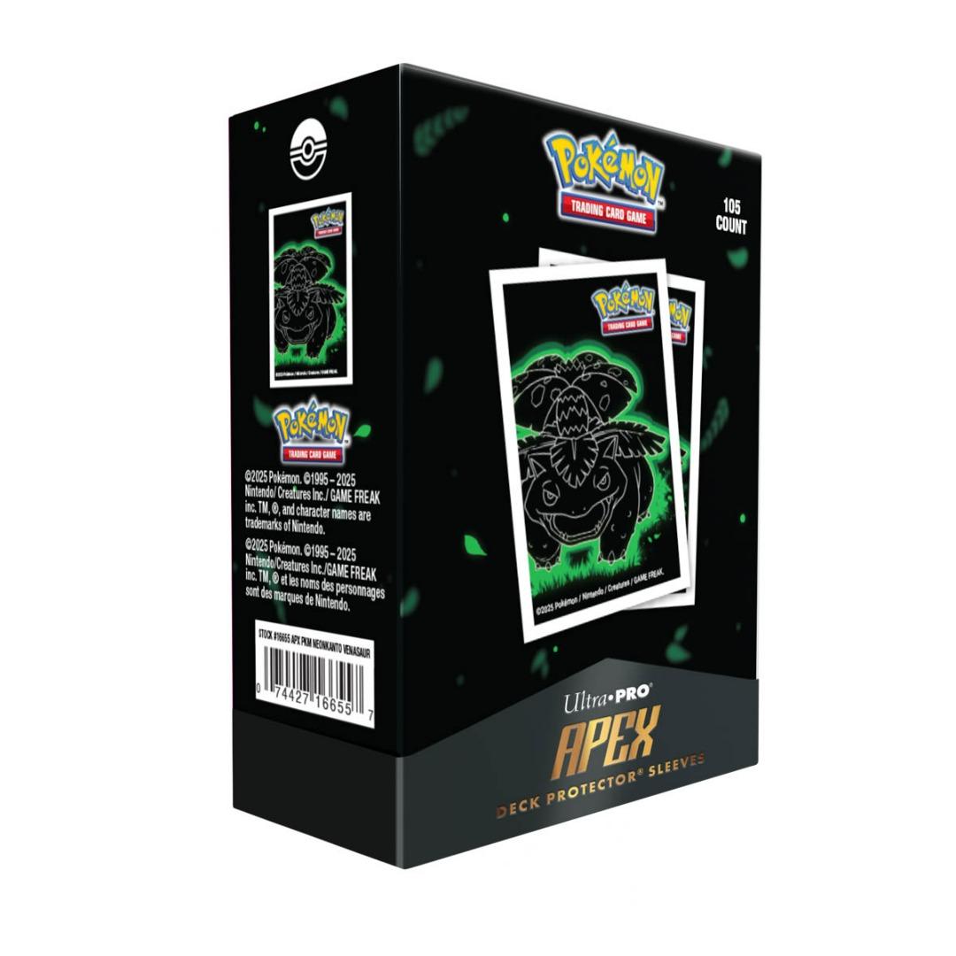 Ultra Pro - 105 protège-cartes standard APEX Pokémon - Neon Kanto : Florizarre