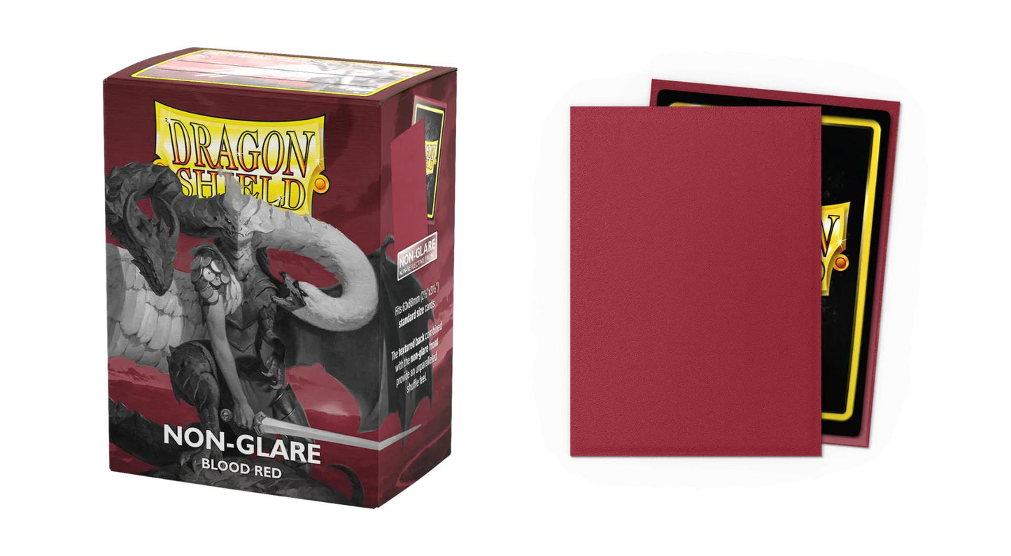 Dragon Shield - 100 protège-cartes standard Mat Non-glare - Blood Red