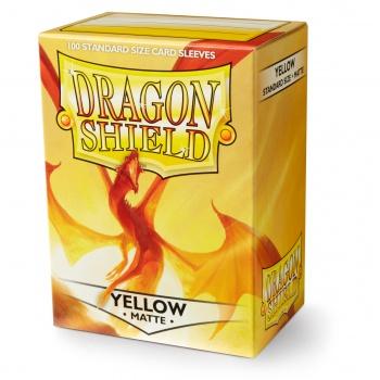 Dragon Shield - 100 protège-cartes standard Mat - Jaune