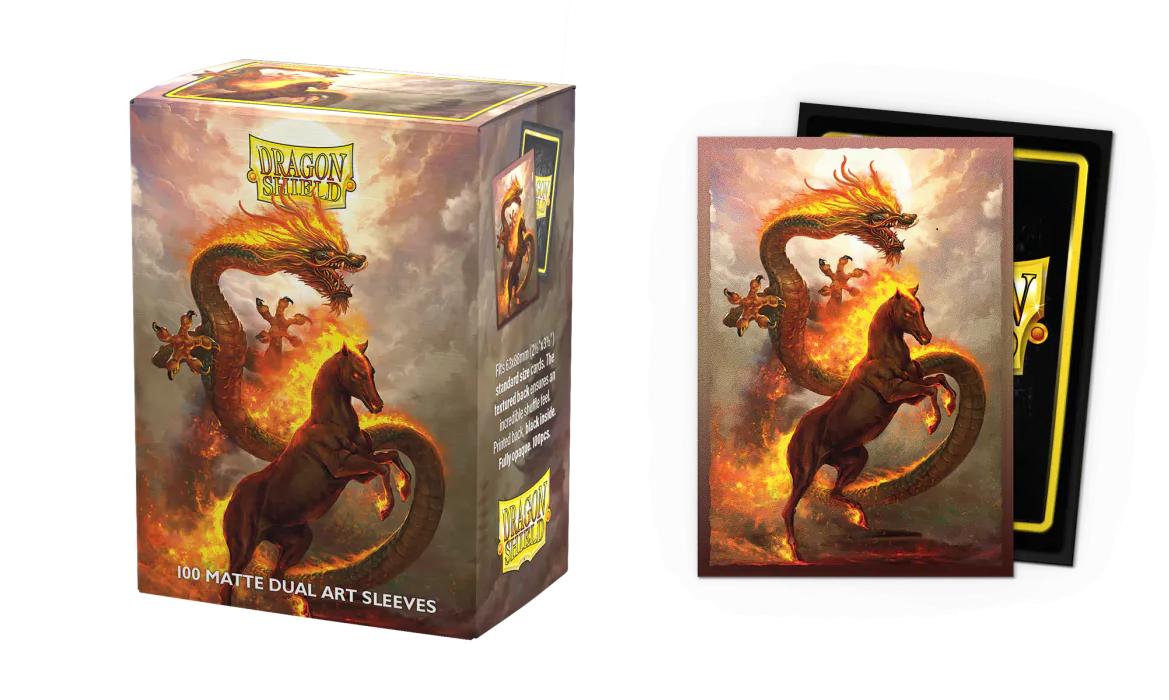 Dragon Shield - 100 protège-cartes Standard Art - Fire Horse 2026