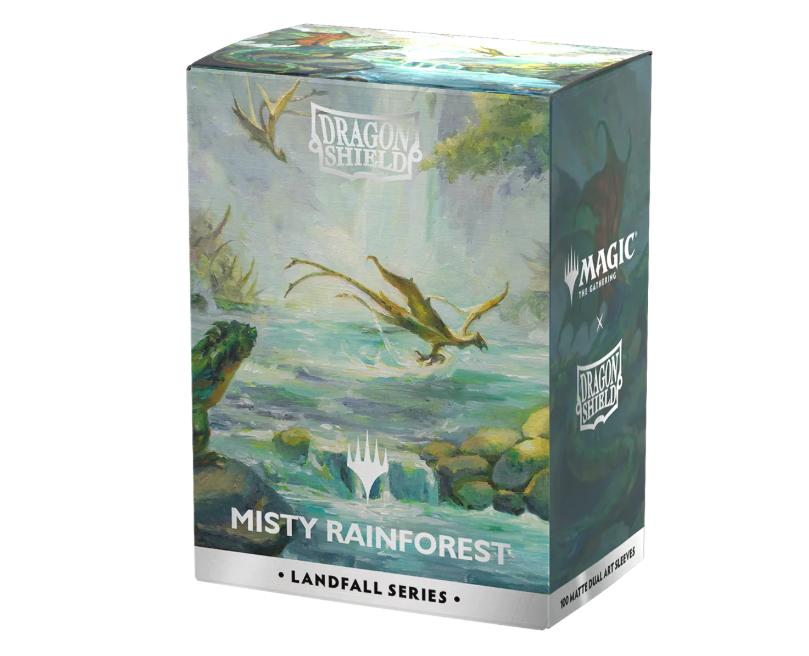 Dragon Shield - 100 protège-cartes Standard Art Landfall Series - Misty Rainforest
