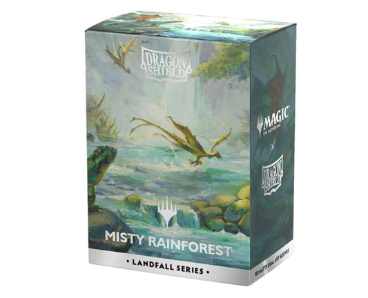 Dragon Shield - 100 protège-cartes Standard Art Landfall Series - Misty Rainforest