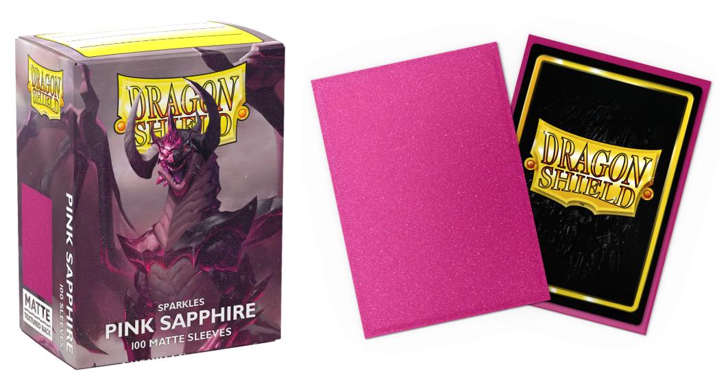 Dragon Shield - 100 protège-cartes Standard Sparkle Series : Pink Sapphire