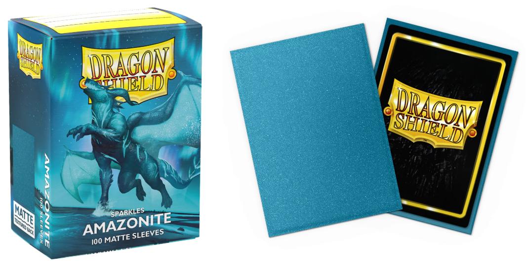 Dragon Shield - 100 protège-cartes Standard Sparkle Series : Amazonite