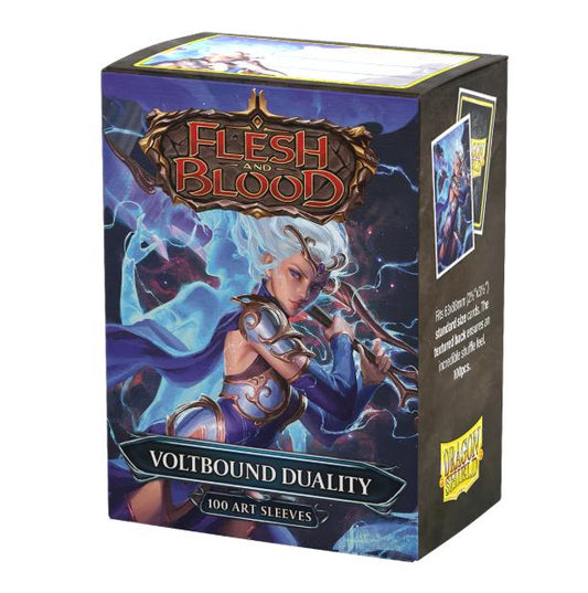 Dragon Shield - 100 protège-cartes Standard Art - Flesh and Blood : Voltbound Duality