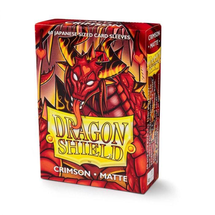 Dragon Shield - 60 protège-cartes Mini : Crimson Mat