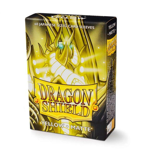 Dragon Shield - 60 protège-cartes Mini : Jaune Mat