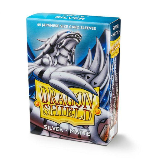 Dragon Shield - 60 protège-cartes Mini : Argent Mat